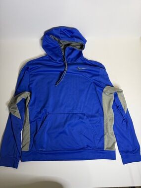 Nike Blue & Gray Hooded Performance Jacket
